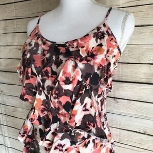 LC Lauren Conrad Floral Tank Top